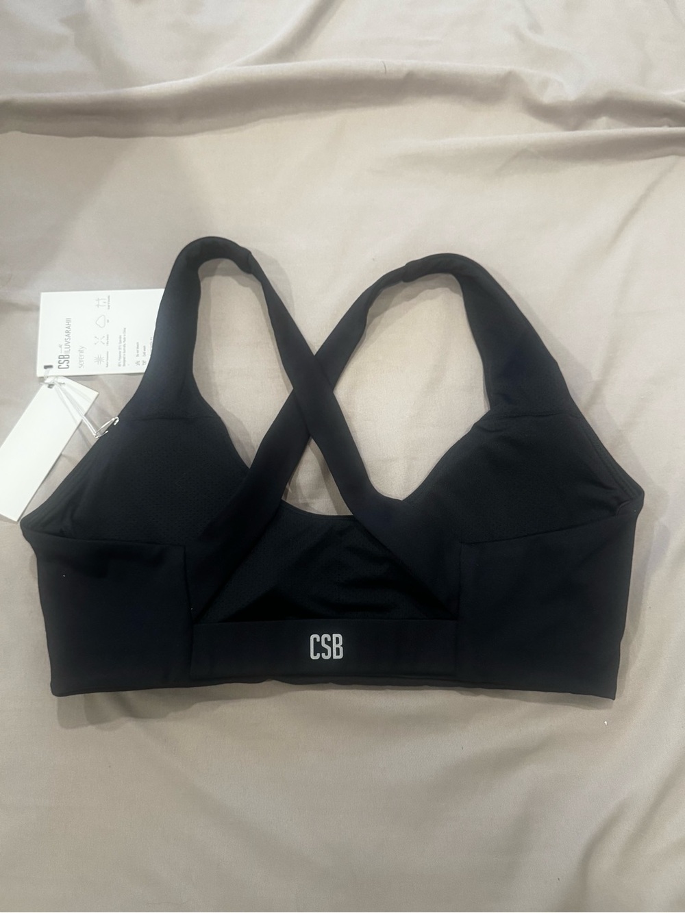 Women’s CSB Black Cross-Back Sports Bra